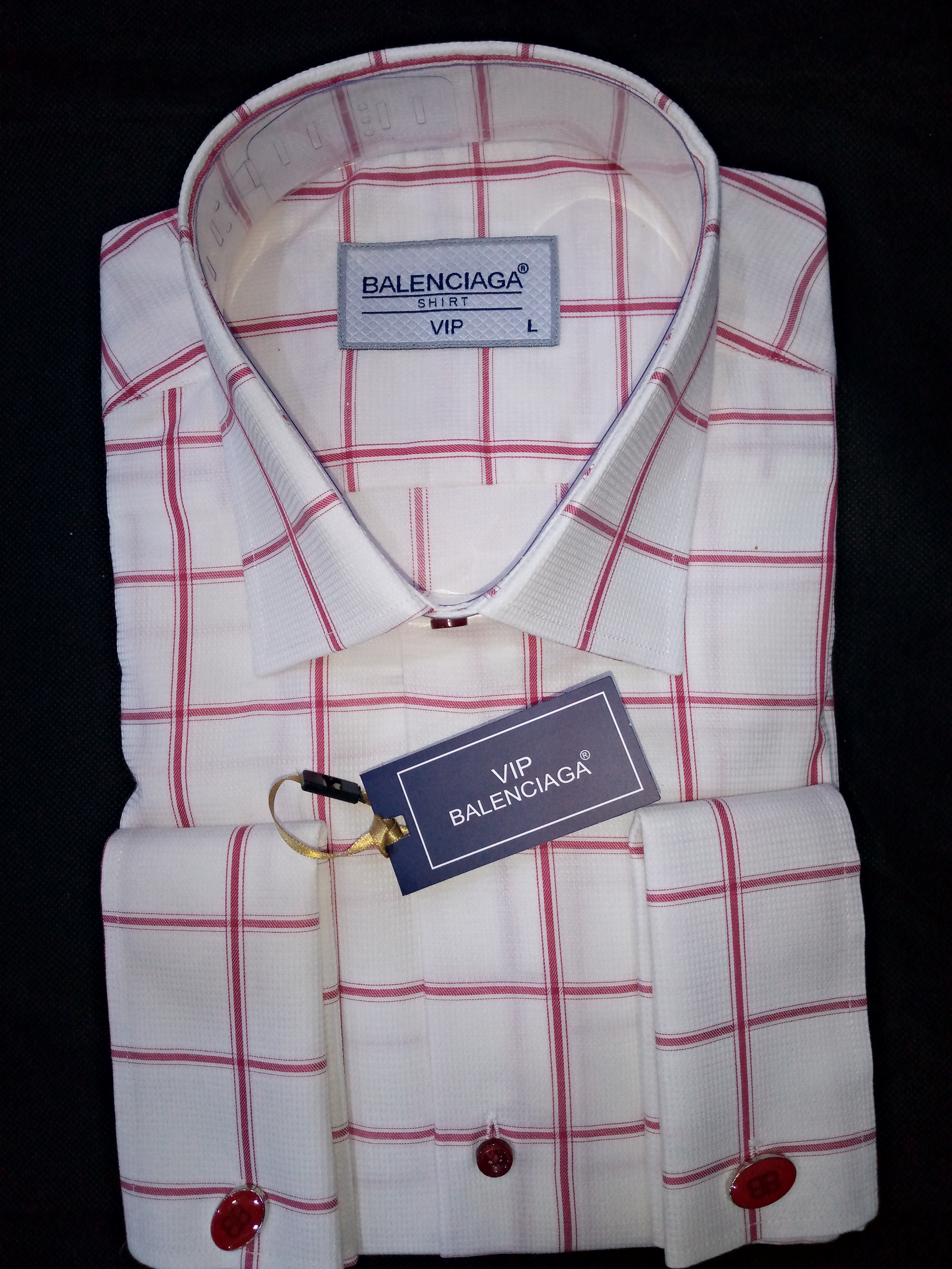 BALENCIAGA DESIGNER'S LUXURY VIP MEN'S SHIRT|(AVAILABLE IN ALL SIZES)