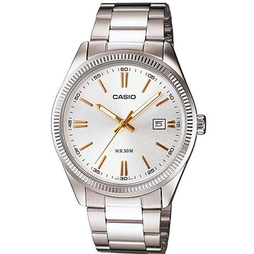 CASIO MTP-1302D-7A2VDF MEN’S ENTICER SILVER DIAL SMALL WATCH