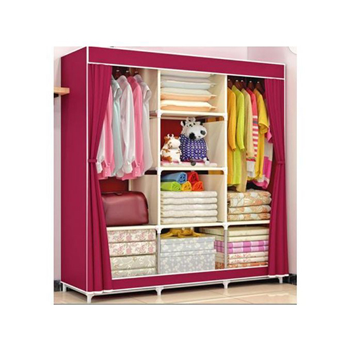 3 Columns 8 Compartments Mobile Steel Wardrobe