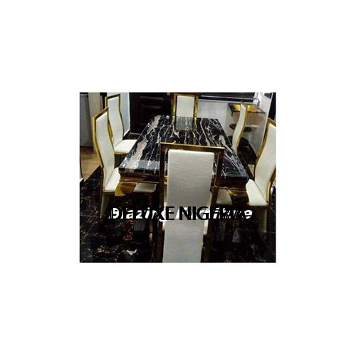 Exquisite Marble Dinning With 6 Chairs (VI)