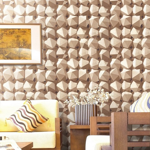 3D MOOKA BROWN WALLPAPER MK1058