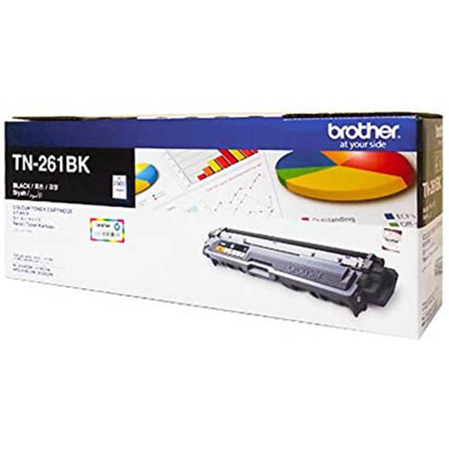 BROTHER Laser Jet Toner Cartridge TN-261BK Black, Pack 1 pcs.