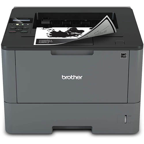 BROTHER Monochrome Laser Printer, HL-L5200DW, Wireless Networking, Mobile Printing, Duplex Printing, Amazon Dash Replenishment Ready