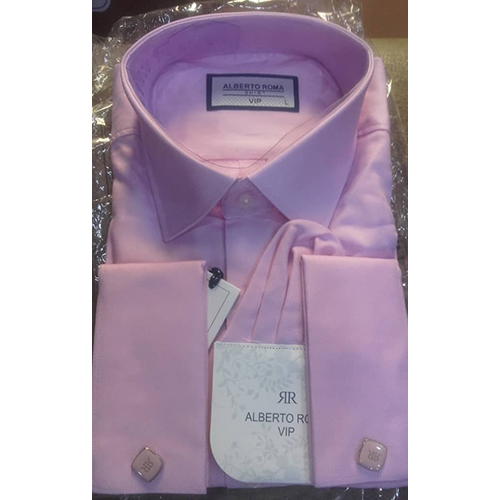 ALBERTO ROMA LUXURY PLAIN PINK LIKE VIP SHIRT