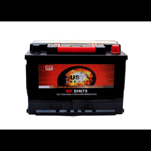 JUST CAR BATTERY 75AH/12V - deluxe.com.ng