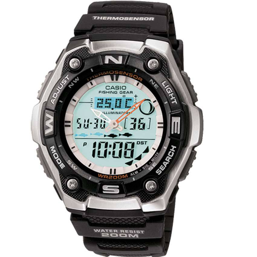 Casio AQW101-1AV Men’s Analog/Digital Fishing Gear Timer Sports Watch