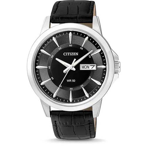 CITIZEN BF2011-01E MEN’S QUARTZ ANALOG LEATHER MEDIUM WATCH