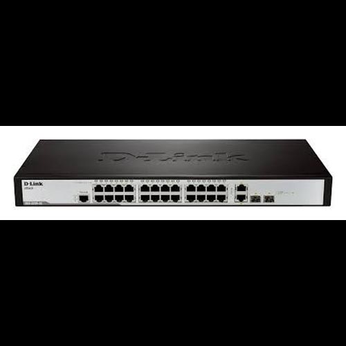 D-LINK 24-port 10/100Base-T + 2 SFP ports + 2 Combo 1000Base-T/SFP ports L2 Managed Switch - deluxe.com.ng