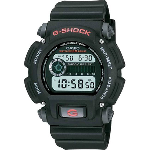 CASIO DW9052-1V MEN'S G-SHOCK TOUGH SHOCK WATER RESISTANT DIGITAL RESIN BAND MEDIUM SIZE WATCH