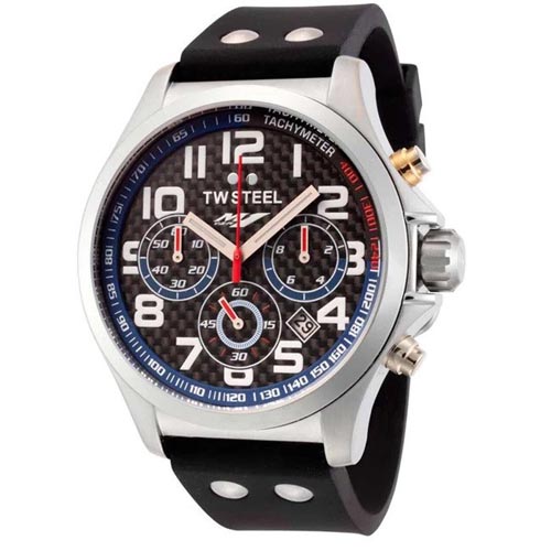 TW STEEL TW926 MEN'S YAMAHA SPECIAL EDITION CHRONOGRAPH SILICONE WATCH