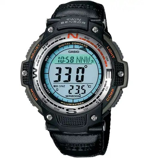 CASIO SGW100B-3V MEN’S DIGITAL COMPASS TWIN SENSOR WATCH