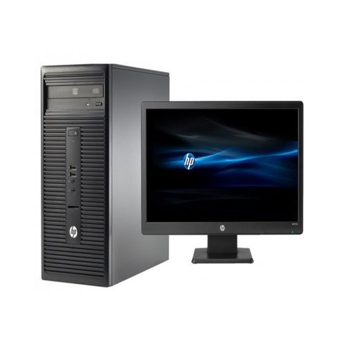 HP 280 G2 MicroTower Desktop Computer Intel Pentium G4400 3.3GHz Processor 4GB RAM 500GB HDD Intel HD Graphics Windows 10 Pro V7Q82EA + 18.5-Inch Screen Monitor   - deluxe.com.ng