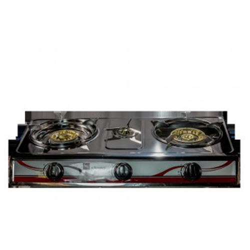 S-307(1) SAISHO STEEL THREE BURNER GAS STOVE