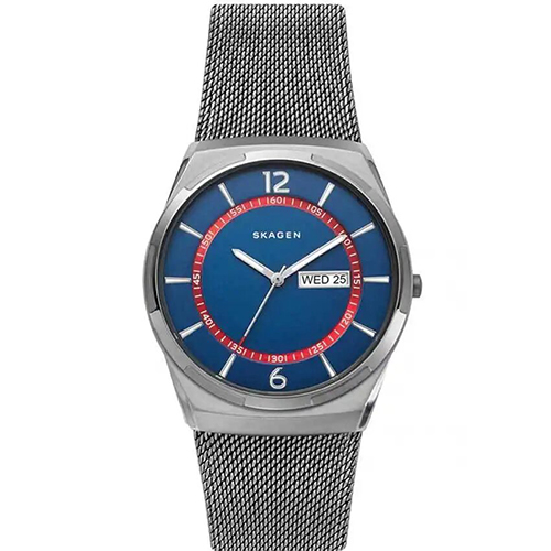 SKAGEN SKW6503 MEN’S MELBYE GREY STAINLESS STEEL-MESH MEDIUM WATCH 