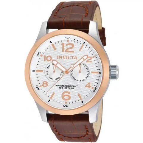  INVICTA 13010 MEN’S I FORCE MULTI-FUNCTION BROWN LEATHER LARGE SIZE WATCH