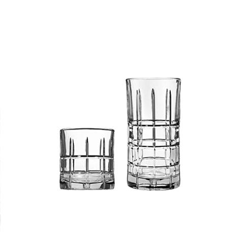 Anchor Manchester 16-Piece Glassware Set – Silver 