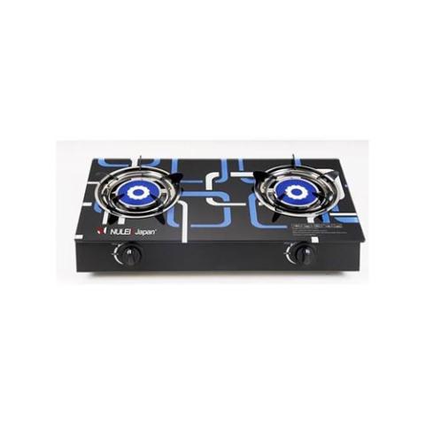 Nulek Quality THICK GLASS DOUBLE BURNER GAS COOKER