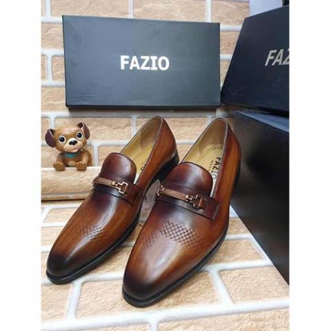 FAZIO HIGH QUALITY LUXURY MEN'S SHOE (AVAILAIBLE IN ALL SIZES) 384