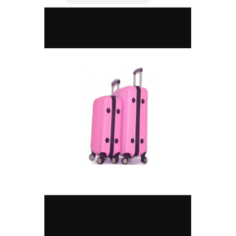 FASHION 2 PIECE SET TRAVELLING LUGGAGES PINK