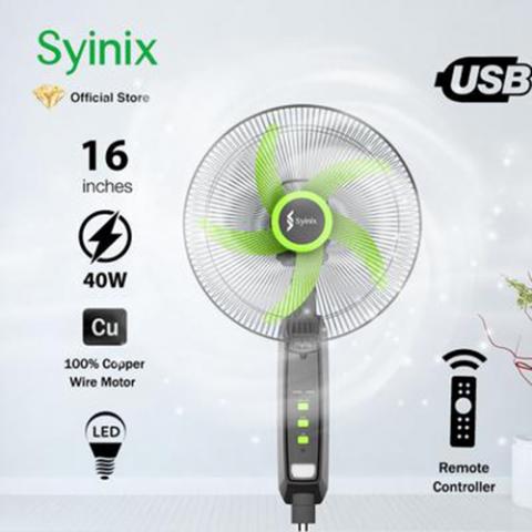 Syinix Rechargeable Standing Fan (16" inch) | 40W | USB