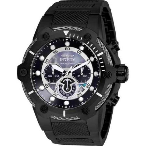 INVICTA 26810 MEN'S BOLT QUARTZ CHRONOGRAPH BLACK DIAL LARGE WATCH