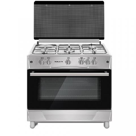 MAXI GAS COOKER 60*90 PLUS INOX|4 Gas Burner|Two Electric