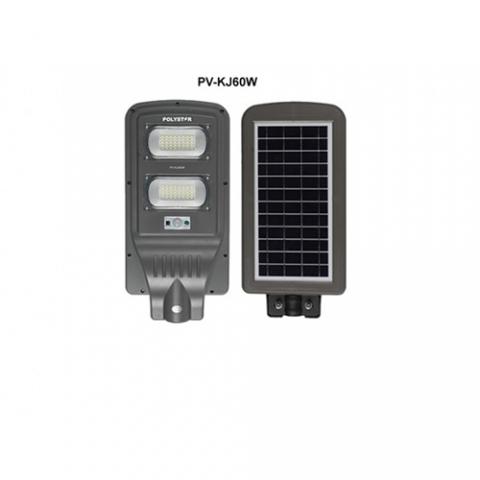 Polystar LED Solar Street Light PV-KJ60W|8hrs under sunshine Work for 2 - 3 lasting days