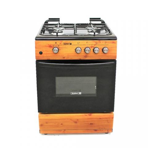 SCANFROST CK6402 NG – 60X60 CM ,WOOD FINISH , 4 GAS BURNERS & GAS OVEN+GRILL