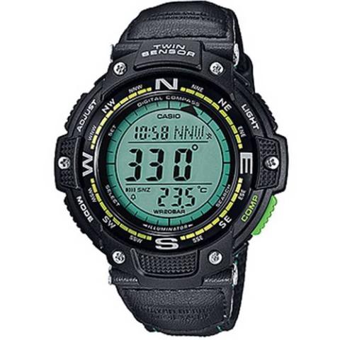 CASIO SGW100B-3A2 MEN'S TWIN SENSOR DIGITAL COMPASS/THERMOMETER WATCH