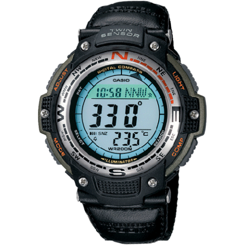 Casio SGW100B-3V Men’s Digital Compass Twin Sensor Watch