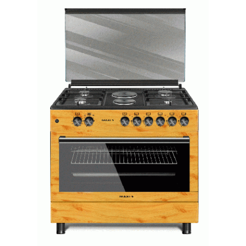 MAXI Gas Cooker Style 60 * 90 TR (4+2) WOOD