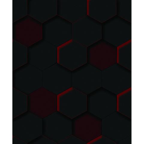 3D BLACK AND RED WALLPAPER | YS-190703