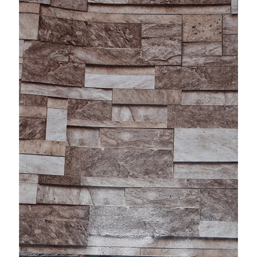 3D BROWN BRICK WALLPAPER WJ202-3