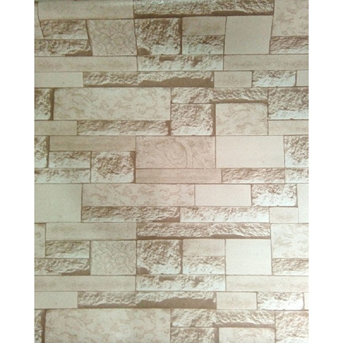 3D CREAM BRICK WALLPAPER WJ206-2