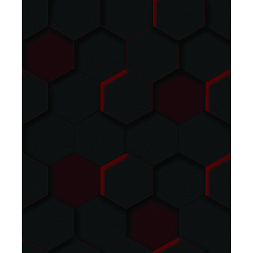 3D BLACK AND RED WALLPAPER | YS-190703